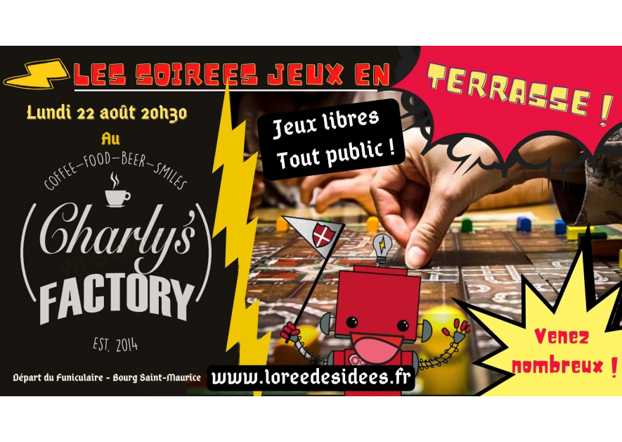 Les soirées jeux en...Terrasse !